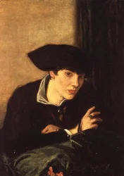 De dame met een zwarte hoed, portret van Miss Rachel Castellan, 1915