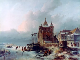 Bevroren rivier, c1838-1907