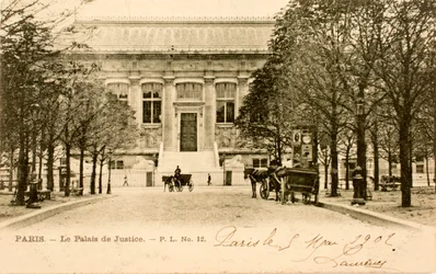 Ansichtkaart Palais de Justice Parijs Seine Ile de France Frankrijk