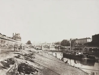 Uitzicht vanaf de Pont de la Concorde, 1852