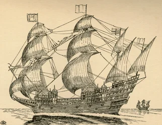 Een Elizabethaanse galei, 1931
