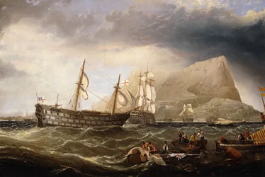 Schepen bij Gibraltar, 1877