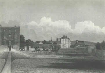 Hove Kerk, vanaf de zee, 1835