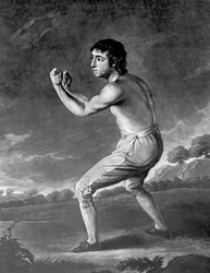 Daniel Mendoza, gegraveerd door Henry Kinsbury, 1789