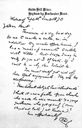 Brief aan Charles Kent, geschreven vanuit Gad