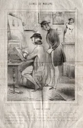 Scènes de moeurs: La Droit de visite. Jespère ne pas vous gener...