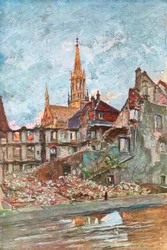 De Ruïnes van Thann, Elzas, 1915, 1926