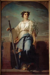 Allegorische voorstelling van de Republiek Schilderij door Charles Landelle