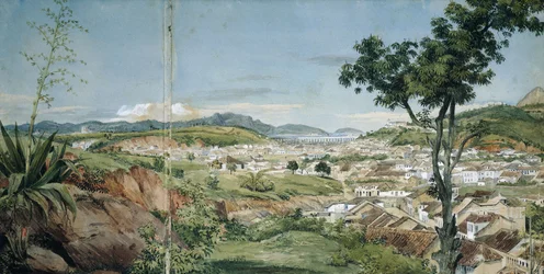 Nieuwe stad van Rio de Janeiro vanaf de Livramiento, ca. 1825-6
