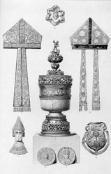 Relikwieën geassocieerd met Thomas A Becket, 1886