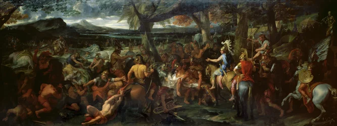 Alexander en Porus, bij de Slag om Hydaspes, c.1673