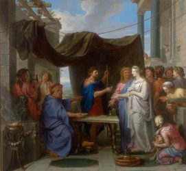 Huwelijk van Mozes en Sephora, werk van Charles Le Brun, bewaard in de Galleria Estense in Modena