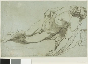 De dode Christus (recto); kinderhoofdje (verso)
