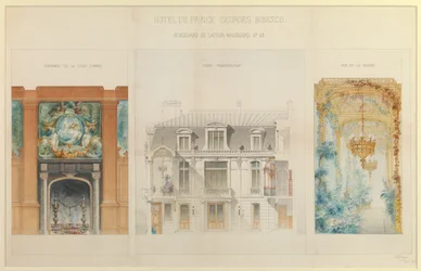 Project voor het hotel van Prins Georges Bibesco