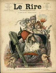 Illustratie van Charles Leandre (1862-1934) voor de Omslag van Le Rire