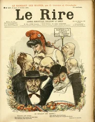 Illustratie van Charles Leandre (1862-1934) voor de Omslag van Le Rire