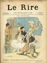 Illustratie van Charles Leandre (1862-1934) voor de Omslag van Le Rire