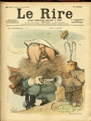 Illustratie van Charles Leandre (1862-1934) voor de Omslag van Le Rire