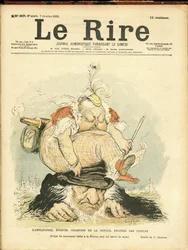 Illustratie van Charles Leandre (1862-1934) voor de omslag van Le Rire