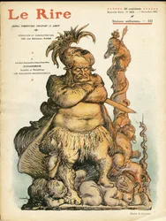 Illustratie van Charles Leandre (1862-1934) voor de Omslag van Le Rire, 07/12/07 - Augagneur Victor (1855-1931) - Statuficatie