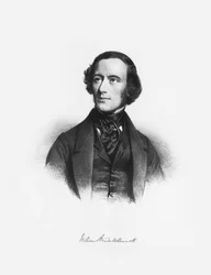 Portret van de componist William Sterndale Bennett 1816-1875