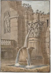 Fontein in een Binnenplaats