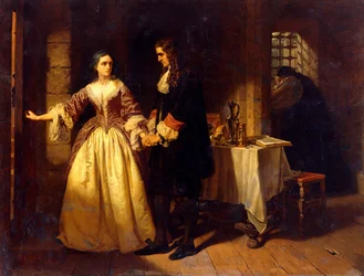 Het afscheid van Lord William en Lady Rachel Russell in 1683