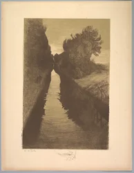 Suite de Landschappen: Landschap, Plaat 1, Remarque, Een Vis