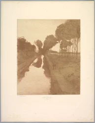 Suite de Paysages: Landschap, Plaat 3, Remarque, Vleermuis, 1892-1893