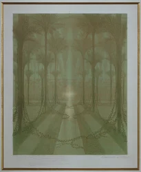 De goddelijke palmgaard (litho)