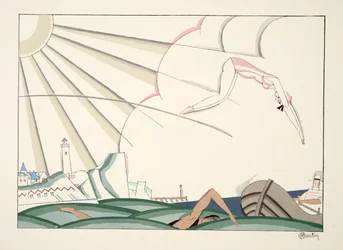 Bain de Mer uit Sports & Divertissements, uitgegeven 1914