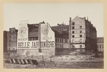 La Belle Jardinière: de winkel aan de rue de la Cité tijdens de afbraak, Parijs