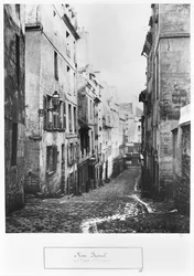 Rue Fresnel, vanuit de doodlopende straat van Versailles, Parijs, 1858-78
