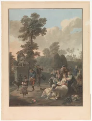 Vier genrevoorstellingen van dorpsleven