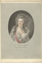 Portret van Wilhelmina van Pruisen, prinses van Oranje-Nassau