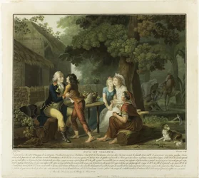 De aankomst van Monsieur de la Bourdonnais, plaat 3 uit Paul et Virginie