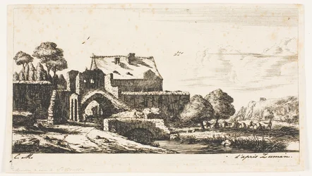 Een watermolen bij Saint-Denis