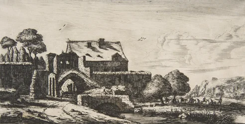 Een watermolen bij Saint-Denis