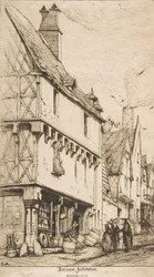 Een Oud Huis, of Het Huis van de Musicus, Bourges, 1860