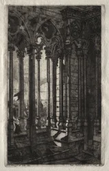 Etsen van Parijs: De galerij van Notre Dame