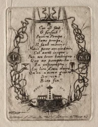 Etsen van Parijs: De Notre Dame-pomp, Kleine Plaat, 1854