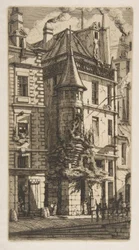 Huis met een torentje, rue de la Tixéranderie, Parijs