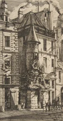 Huis met een Torentje, rue de la Tixeranderie, Parijs, 1852