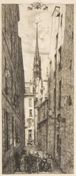 La Rue des Chantres, Parijs, 1862