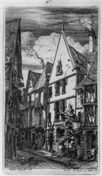 De Stoffenstraat in Bourges