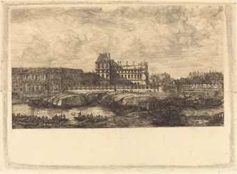 Het Oude Louvre, naar een Schilderij van Zeeman, 1651