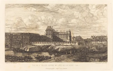 Het Oude Louvre, naar een Schilderij van Zeeman, 1651