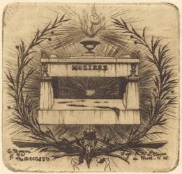 Het Graf van Molière, op Père-Lachaise, Parijs