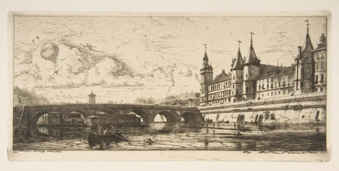 Pont-au-Change, Parijs, uit "Etsen van Parijs"