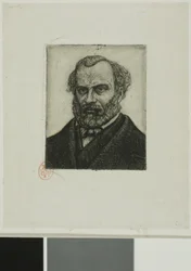 Portret van Armand Guéraud uit Nantes, drukker en letterkundige